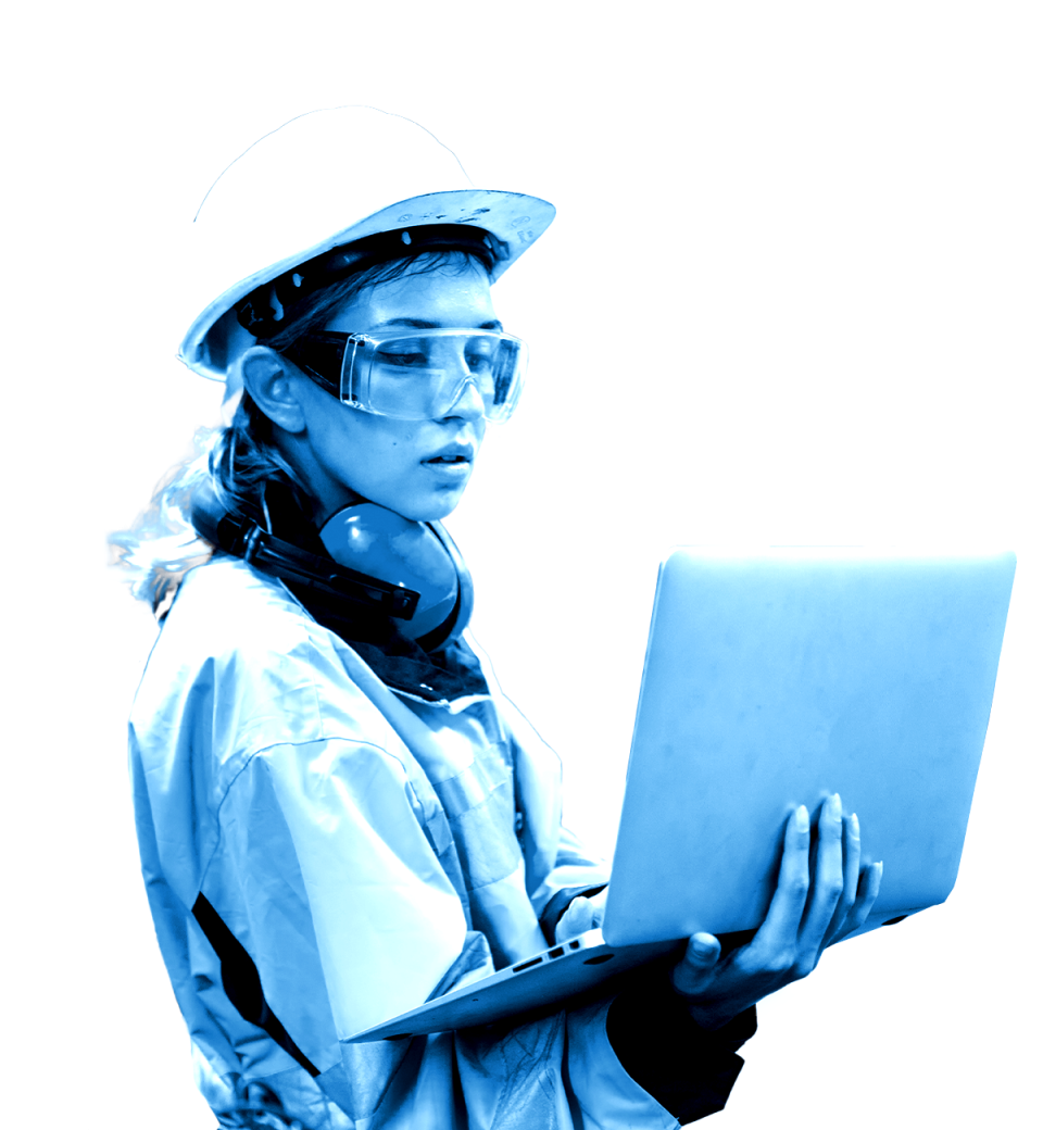 Foto de una mujer estudiante del Grado de Ingeniería en Organización Industrial