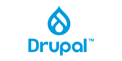 Logo de Drupal, herramienta del Grado en Marketing Digital