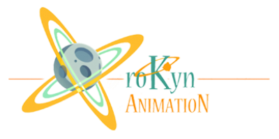 Logo roKyn Animation, empresa de prácticas del Grado en Diseño Gráfico - Undergraduate Degree in Graphic Design, Multimedia and Digital Creation