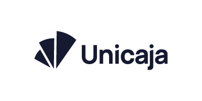 Logo del banco Unicaja, empresa colaboradora del Grado en Economía Digital
