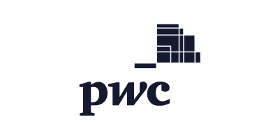 Logo de PWC, empresa que colabora en el Grado en Derecho