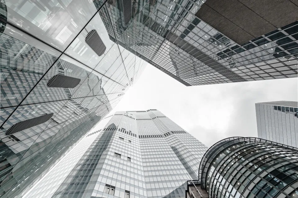 Vista de rascacielos